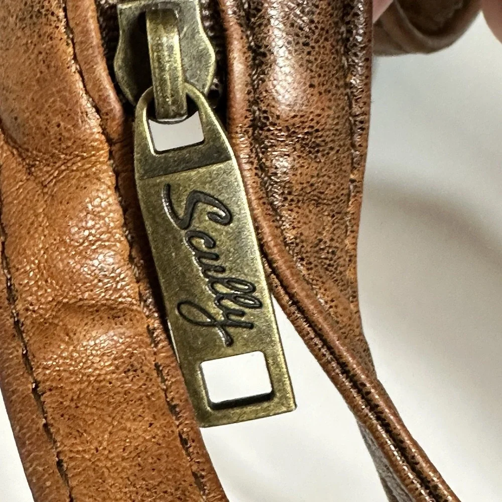 Scully Aero Squadron Vintage Leather Convertible Sling/Backpack Shoulder Bag